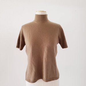 BANANA REPUBLIC Medium Brown Cashmere Sweater Top